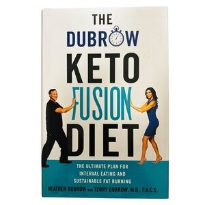 The Dubrow Keto Fusion Diet - White & Teal Hardcover bundle books and save!